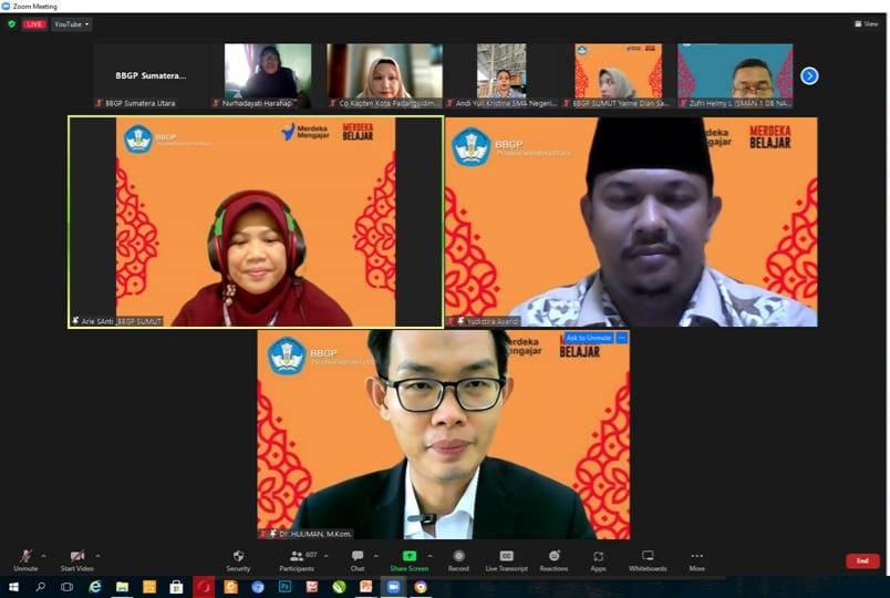 Webinar Pendampingan IKM Dengan Pemanfaatan PMM Untuk Guru dan Tenaga Kependidikan Jenjang SMP dan SMA se-Sumatera Utara