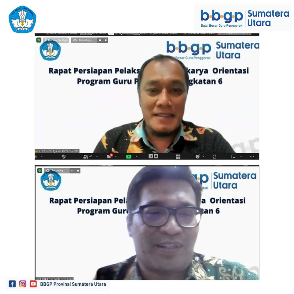 Persiapan Lokakarya Orientasi Program Pendidikan Guru Penggerak (PPGP) Angkatan 6 di BBGP Provinsi Sumatera Utara