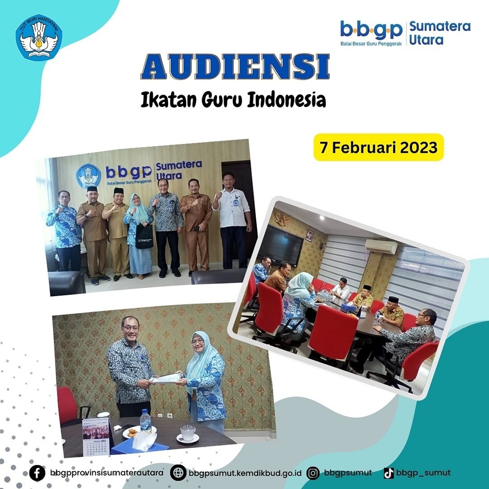 Kunjungan Kerja dari Ikatan Guru Indonesia (IGI) Provinsi Sumatera Utara