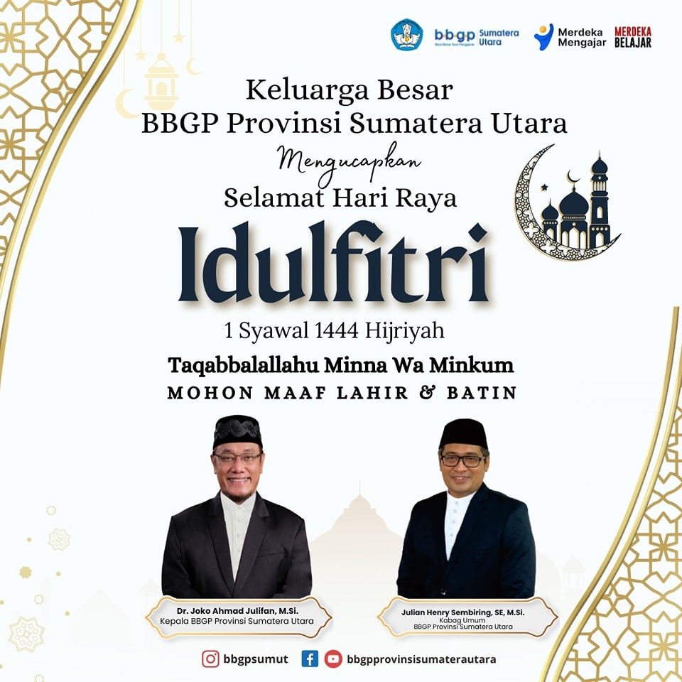 Selamat Hari Raya Idul Fitri 1 Syawal 1444 H