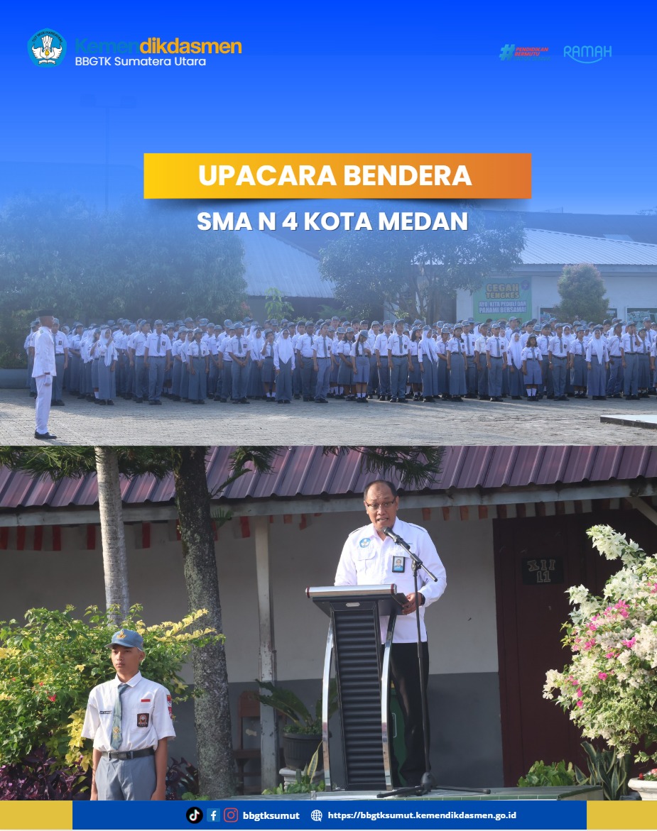 Upacara Bendera di SMA Negeri 4 Kota Medan